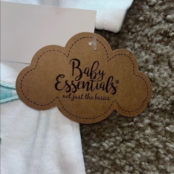 Baby Essentials White and Green Dinosaur Matching Set - Picture 7 of 7